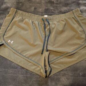 Under Armour Green Athletic Shorts Lightweight Performance